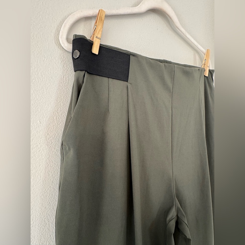 Aday Turn It Up Pants in Olive Green - Picture 3 of 8
